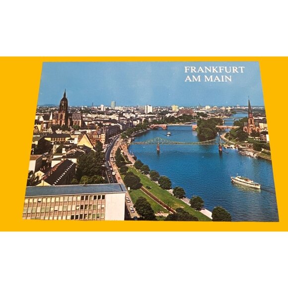 Vintage Frankfurt Am Main Postcard  Huberm Karte Sku 0205 - Picture 2 of 4